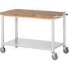 Fahrbare Werkbank Serie 8000 Gestellbauweise 1 Ablageboden BxT 1250 x 700 mm. TAKKT Industrial & Packaging