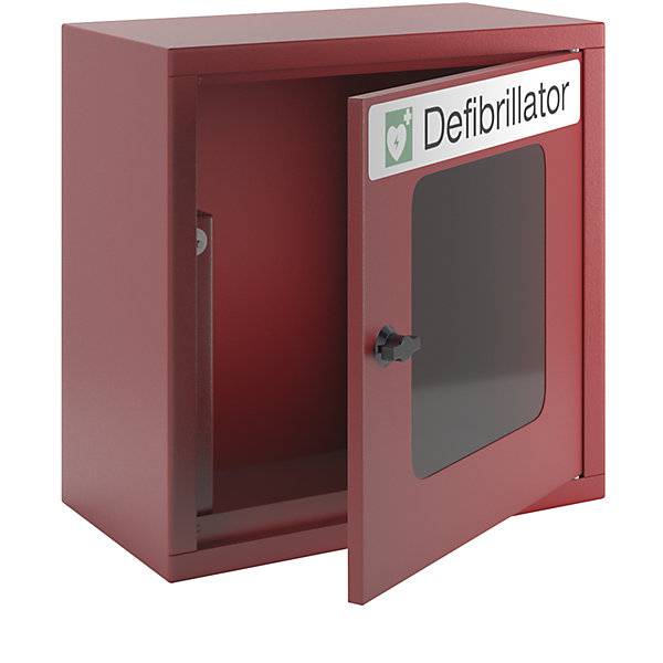 Defibrillatorschrank mit akustischem Alarm feuerrot. Pavoy GmbH | Paul van Oyen 47846949-0