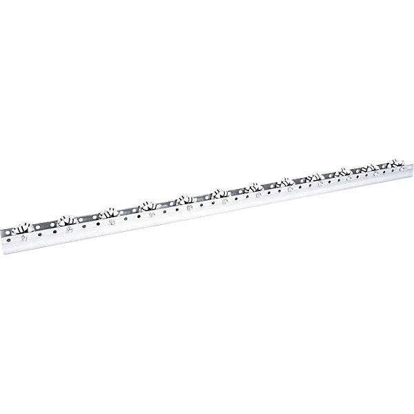 Allseitenrollenleiste für leichte Lasten Tragfähigkeit 10 kg Teilung 100 mm Länge 24 m. Euroroll GmbH-0
