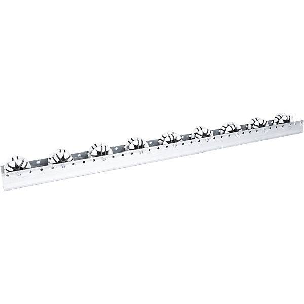 Allseitenrollenleiste für schwere Lasten Tragfähigkeit 40 kg Teilung 133 mm Länge 24 m. Euroroll GmbH-0