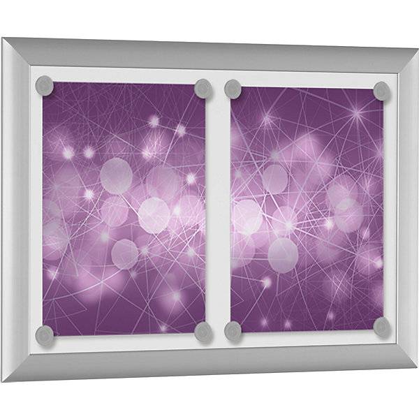 Aushangtafel für 2 x DIN A4 reinweiß. Schaar-Design 47900249-1