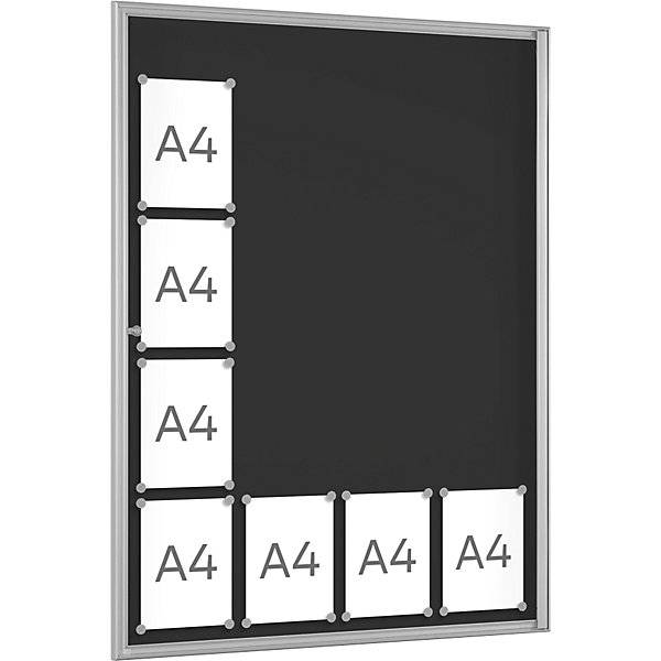 Schaukasten BASIC für 16 x DIN A4 anthrazit. Schaar-Design 47901549-1