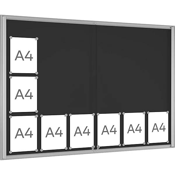 Schaukasten BASIC für 18 x DIN A4 anthrazit. Schaar-Design 47901749-1