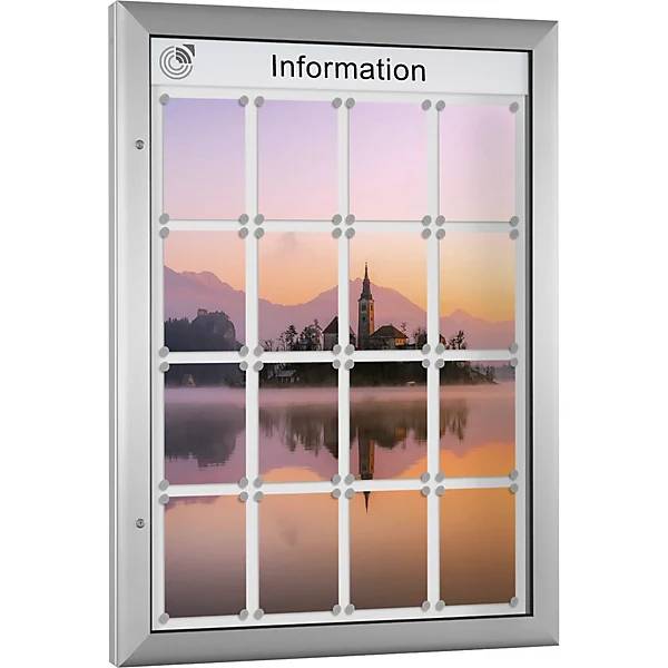 Schaukasten für 16 x DIN A4 reinweiß. Schaar-Design 47906049-1