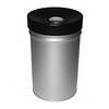 Abfallbehälter selbstlöschend Volumen 60 l HxØ 630 x 392 mm neusilber. TKG Technische Kunststoff- und