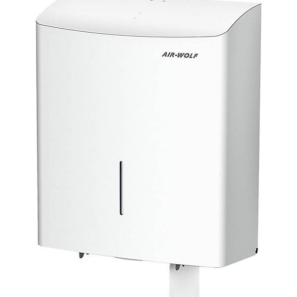 Duplex-Toilettenpapierspender für 1 Großrolle oder 3 Haushaltsrollen Edelstahl weiß. Air-Wolf GmbH 47978249-0