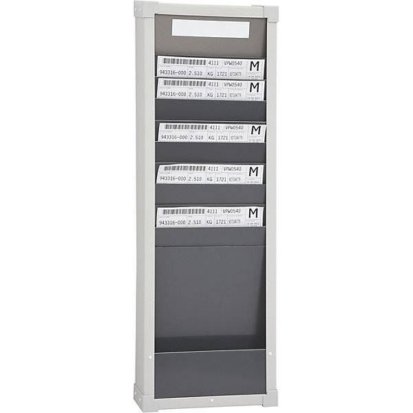 Kartensortiertafelsystem 10 Fächer Höhe 750 mm mit 1 Reihe. Eichner Organisation 47823449-0