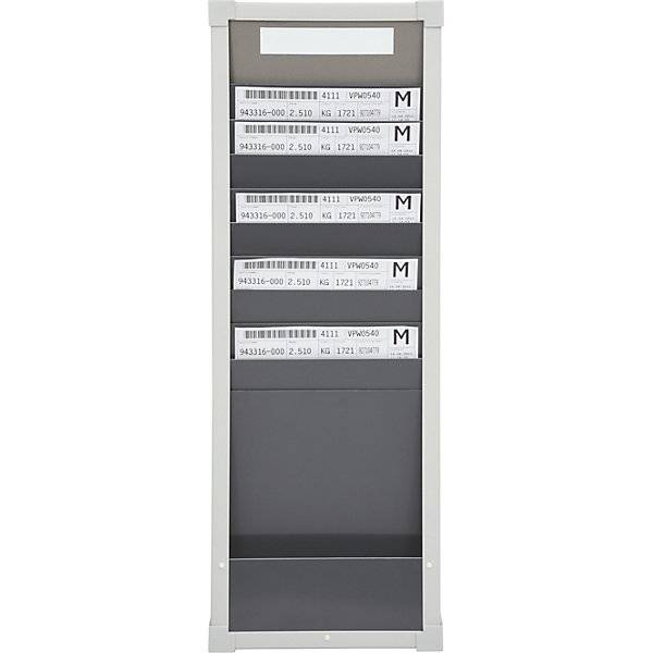 Kartensortiertafelsystem 10 Fächer Höhe 750 mm mit 1 Reihe. Eichner Organisation 47823449-3