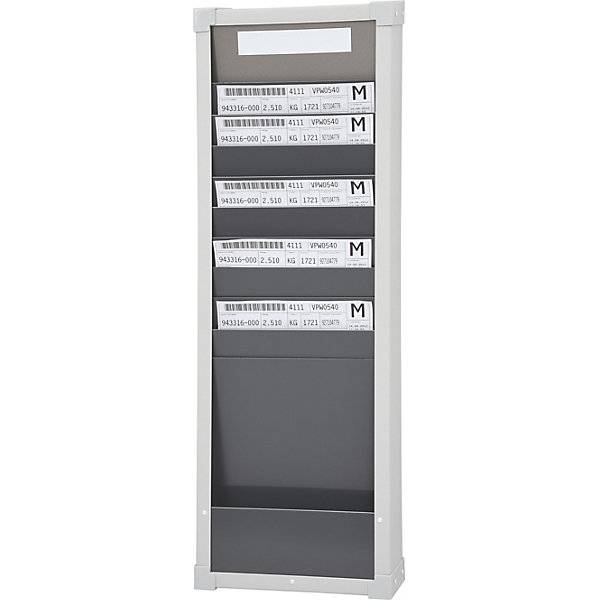 Kartensortiertafelsystem 10 Fächer Höhe 750 mm mit 1 Reihe. Eichner Organisation 47823449-4