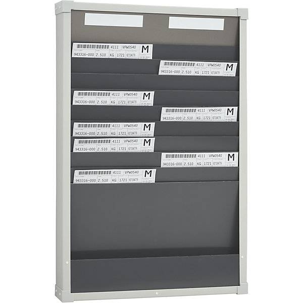 Kartensortiertafelsystem 10 Fächer Höhe 750 mm mit 2 Reihen. Eichner Organisation 47823549