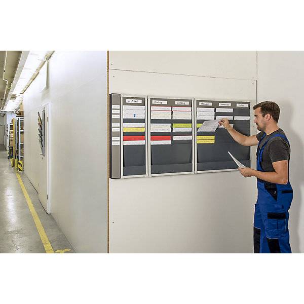 Kartensortiertafelsystem 10 Fächer Höhe 750 mm mit 2 Reihen. Eichner Organisation 47823549-2
