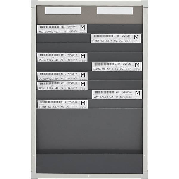 Kartensortiertafelsystem 10 Fächer Höhe 750 mm mit 2 Reihen. Eichner Organisation 47823549-3