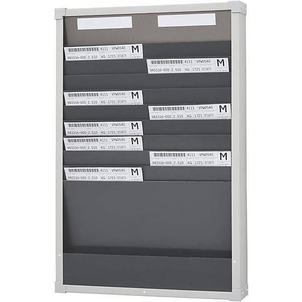 Kartensortiertafelsystem 10 Fächer Höhe 750 mm mit 2 Reihen. Eichner Organisation 47823549-4