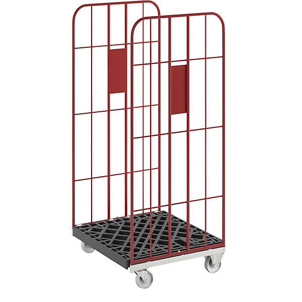 Rollbehälter V nestbar 2-seitig feuerrot RAL 3000. Pilsl Transportgeräte GmbH 48347749-2