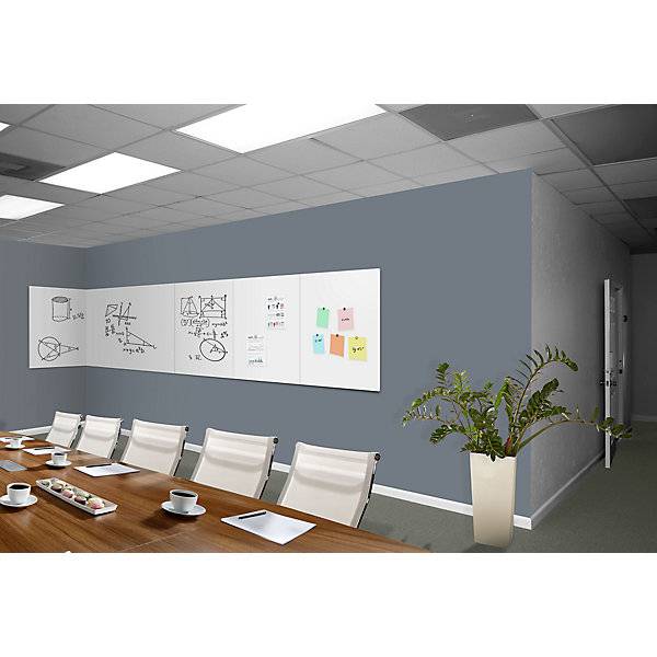 Endlos-Whiteboard rahmenlos Stahlblech emailliert B x H 880 x 1180 mm weiß. TAKKT Industrial & Packaging-4