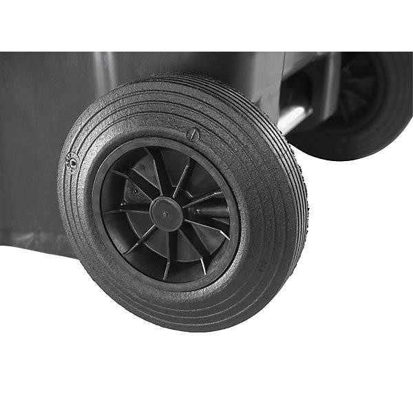 Mülltonne DIN EN 840 Volumen 80 l BxHxT 448 x 975 x 530 mm anthrazit Deckel blau. Craemer GmbH 48379149-4