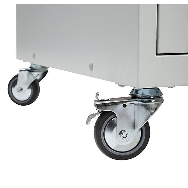 PC-Pult mobil HxBxT 1184 x 1180 x 590 mm lichtgrau RAL 7035. TAKKT Industrial & Packaging GmbH 48381849-1
