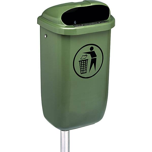 Außenabfallbehälter DIN 30713 Volumen 50 l grün. Craemer GmbH 48384449
