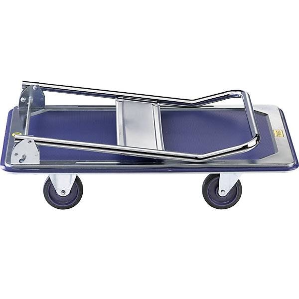 Profi-Plattformwagen Tragfähigkeit 300 kg verzinkt / verchromt PU-Räder. TAKKT Industrial & Packaging GmbH-3