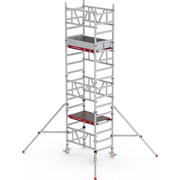 Schnellbau-Fahrgerüst MiTOWER Standard Holzplattform LxB 1200 x 750 mm Arbeitshöhe 5 m. Altrex B.V. 48550749-0