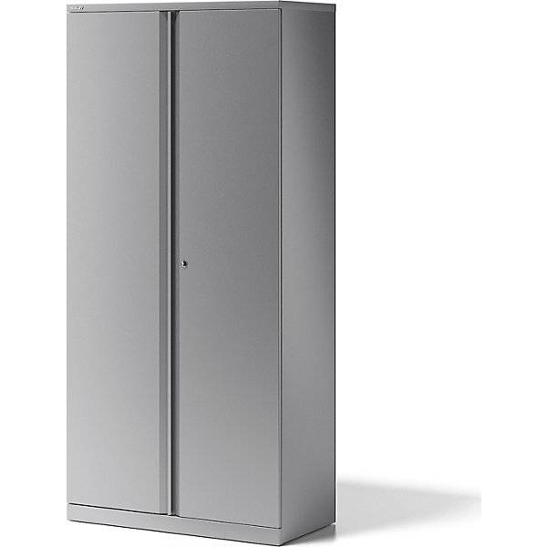 Flügeltürenschrank ESSENTIALS 4 Fachböden 5 Ordnerhöhen silber. Bisley GmbH 48613749