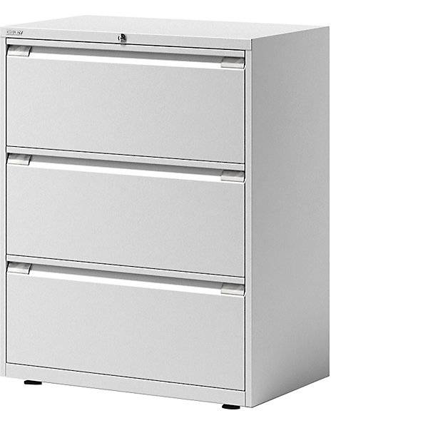 Hängeregistraturschrank ESSENTIALS 2-bahnig 3 Schubladen verkehrsweiß. Bisley GmbH 48615849-0