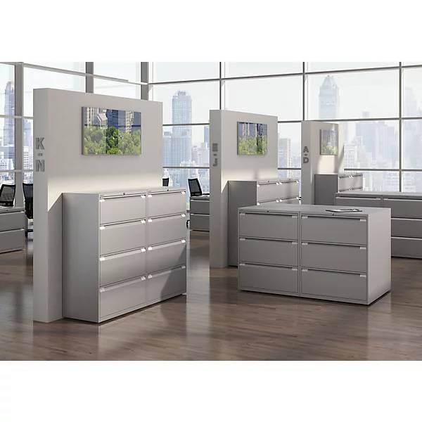 Hängeregistraturschrank ESSENTIALS 2-bahnig 4 Schubladen verkehrsweiß. Bisley GmbH 48616449-3