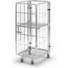 Rollbehälter nestbar 4-seitig mit Gitterboden HxBxT 1660 x 729 x 818 mm mit 1 Einlegeboden. ESB Engineering