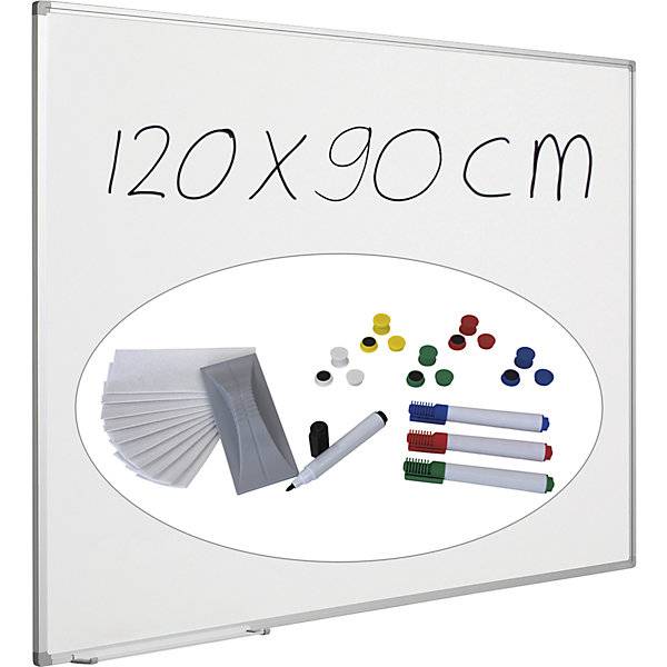 Whiteboard-Set Economy Stahlblech lackiert BxH 1200 x 900 mm. TAKKT Industrial & Packaging GmbH 48686849
