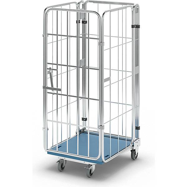 Rollbehälter nestbar 4-seitig mit Kunststoffboden HxBxT 1660 x 729 x 818 mm. ESB Engineering System Bau GmbH