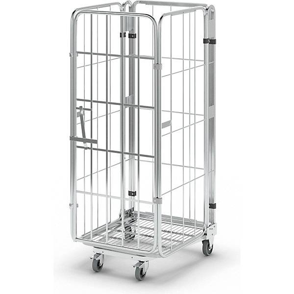 Rollbehälter nestbar 4-seitig mit Gitterboden HxBxT 1770 x 729 x 818 mm. ESB Engineering System Bau GmbH-0