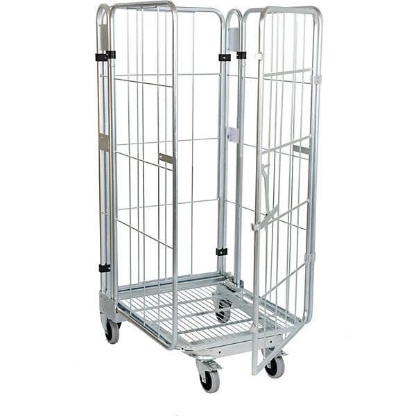 Rollbehälter nestbar 4-seitig mit Gitterboden HxBxT 1770 x 729 x 818 mm. ESB Engineering System Bau GmbH-1