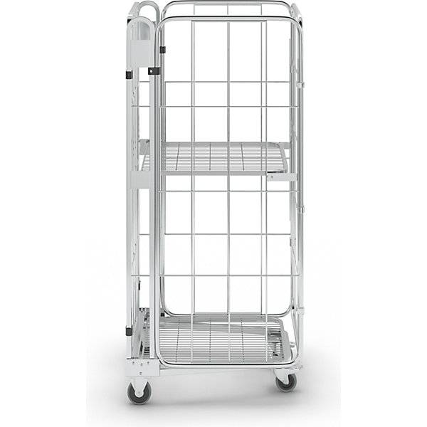 Rollbehälter nestbar 4-seitig mit Gitterboden HxBxT 1770 x 729 x 818 mm mit 1 Einlegeboden. ESB Engineering-3