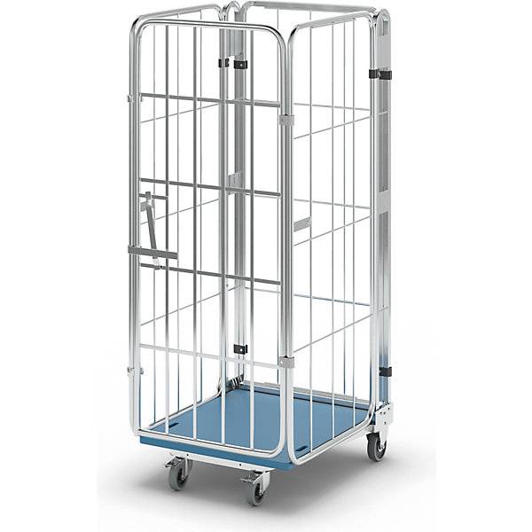 Rollbehälter nestbar 4-seitig mit Kunststoffboden HxBxT 1770 x 729 x 818 mm. ESB Engineering System Bau GmbH