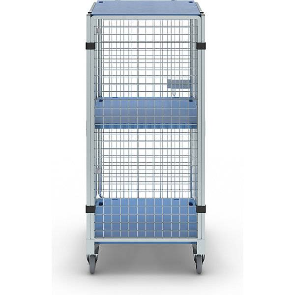 Rollbehälter diebstahlsicher 5-seitig mit Kunststoff- und Einlegeboden mit Regenschutz. ESB Engineering System-4
