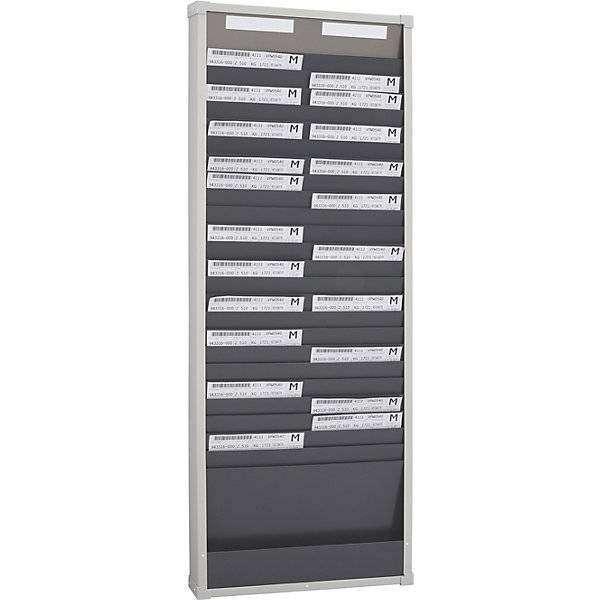 Kartensortiertafelsystem 25 Fächer Höhe 1350 mm mit 2 Reihen. Eichner Organisation 47823949