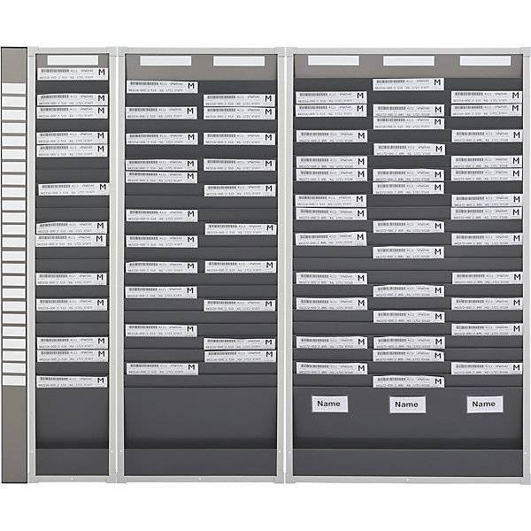 Kartensortiertafelsystem 25 Fächer Höhe 1350 mm mit 2 Reihen. Eichner Organisation 47823949-1