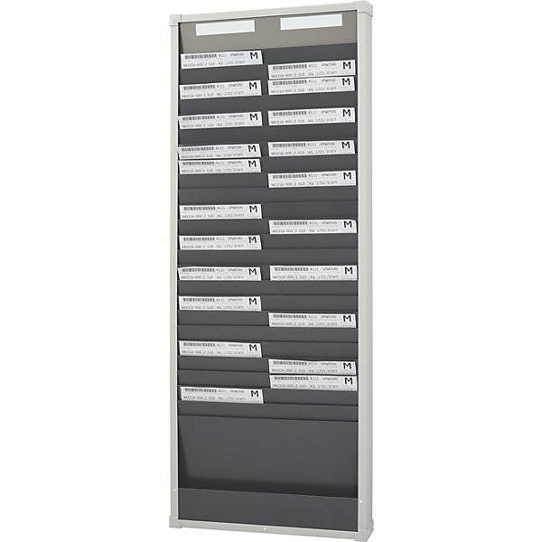 Kartensortiertafelsystem 25 Fächer Höhe 1350 mm mit 2 Reihen. Eichner Organisation 47823949-4