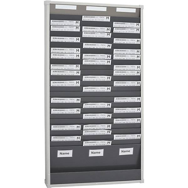 Kartensortiertafelsystem 25 Fächer Höhe 1350 mm mit 3 Reihen. Eichner Organisation 47824049