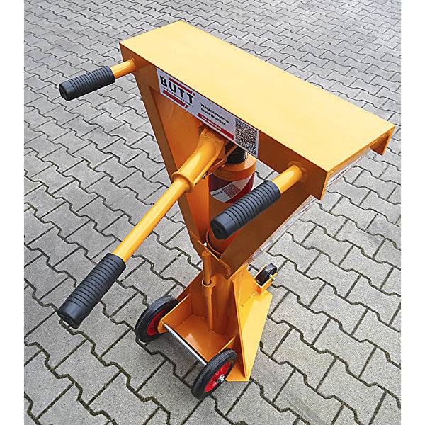 Verladestütze für Sattelauflieger Tragfähigkeit 25 t Auflagefläche-LxB 500 x 200 mm. Butt GmbH | Verladerampen-1