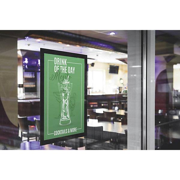 DURAFRAME® SUN Folienrahmen klebefrei Format A4 VE 6 Stk schwarz. Durable | Hunke & Jochheim GmbH & CO. KG-1