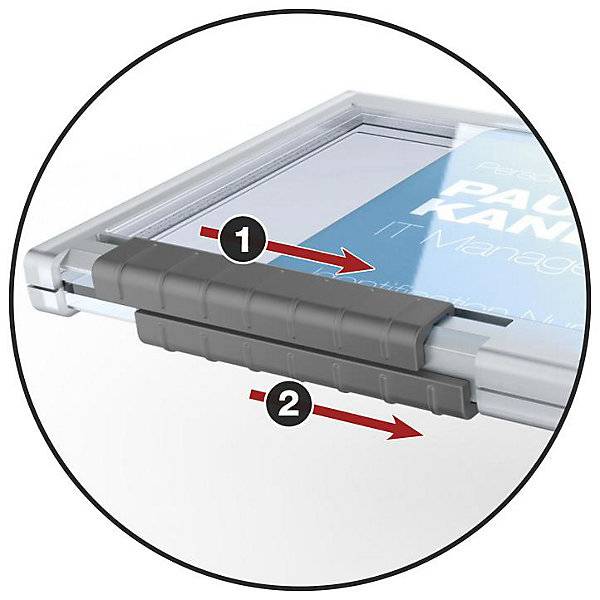 Kartenhalter PUSHBOX mit Textilband VE 20 Stk für 2 Karten. Durable | Hunke & Jochheim GmbH & CO. KG 47899349-1