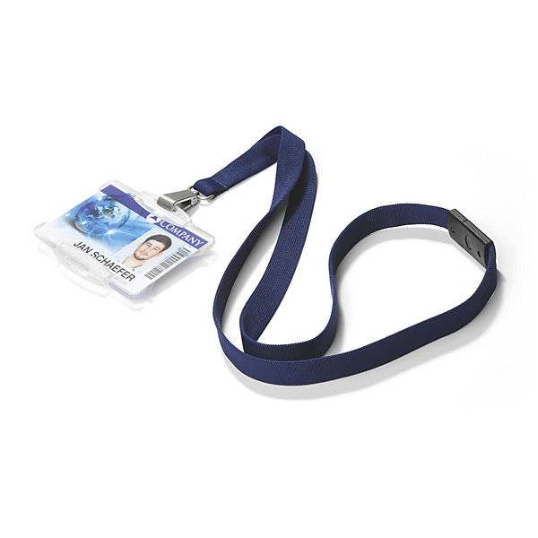 Textilband SOFT COLOUR für Halter mit Karabinerhaken VE 20 Stk nachtblau. Durable | Hunke & Jochheim GmbH & CO.-1