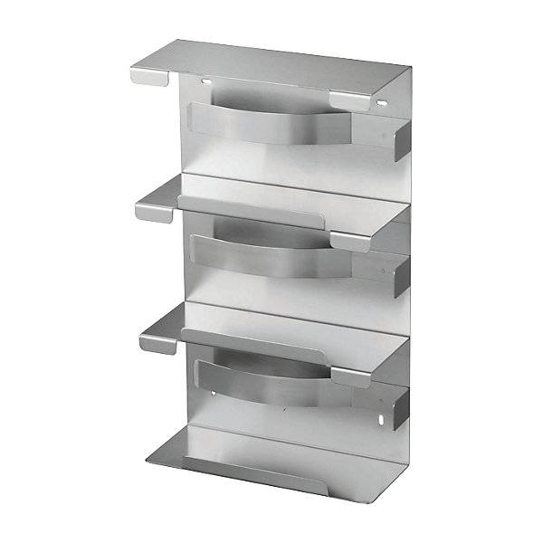 Handschuh- und Kosmetiktuchspender für 3 Boxen HxBxT 403 x 240 x 99 mm Edelstahl gebürstet. Air-Wolf GmbH