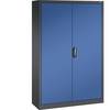 ACURADO Universalschrank BxT 1200 x 400 mm schwarzgrau / enzianblau. C+P Moebelsysteme | GmbH & CO. KG 48902949