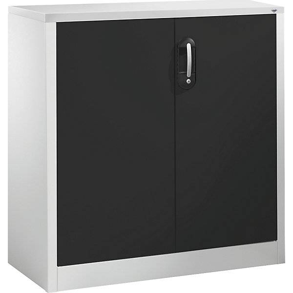 ACURADO Akten-Sideboard 2 Ordnerhöhen HxBxT 1000 x 930 x 400 mm lichtgrau / schwarzgrau. C+P 48911249