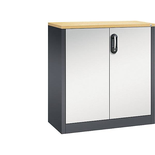 ACURADO Akten-Sideboard 2 Ordnerhöhen HxBxT 1000 x 930 x 400 mm schwarzgrau / lichtgrau. C+P Moebelsysteme |