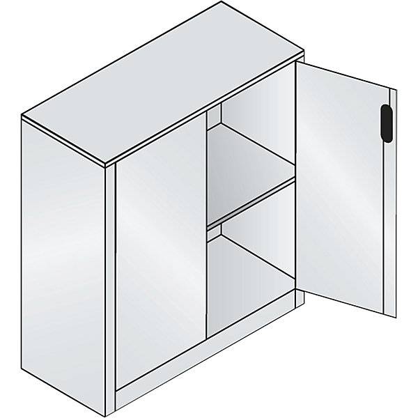 C+P Büroschrank Acurado, H1000xB930xT400mm, 9016/9016-1