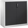 ACURADO Akten-Sideboard 3 Ordnerhöhen HxBxT 1200 x 1200 x 500 mm lichtgrau / schwarzgrau. C+P 48930149