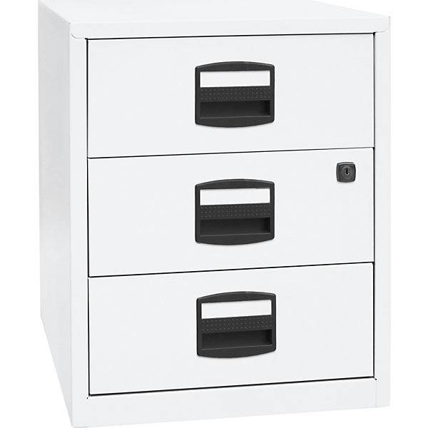 Mobiler Beistellschrank PFA 3 Universalschubladen verkehrsweiß. Bisley GmbH 48992449-0